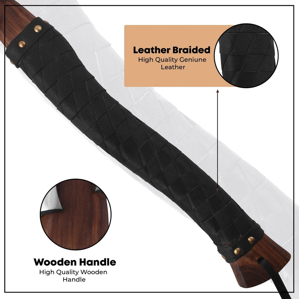 Hand-Forged Viking Style Battle Axe | 17" Decorative Axe