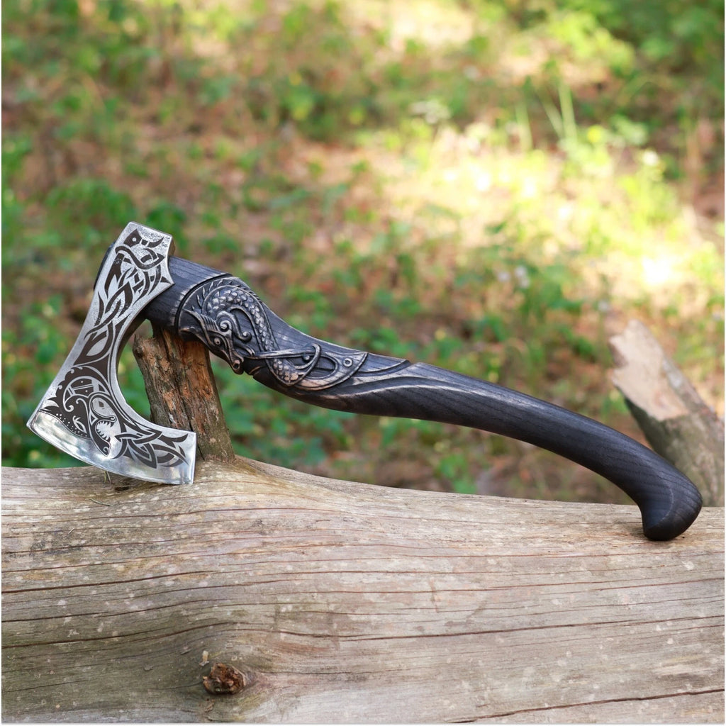 Viking Axe Hand Forged Norse Hatchet High carbon Steel