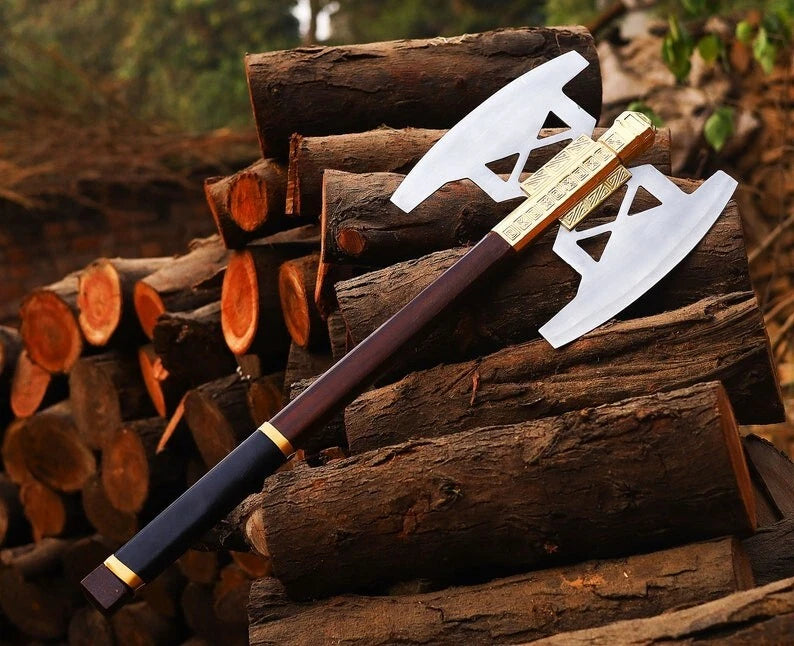 Gimli’s Battle Axe Replica – Lord of the Rings Inspired Handmade Carbon Steel