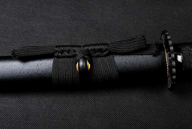 All Black Katana Battle Ready T10 Japanese Samurai Razor Sharp Functional Sword