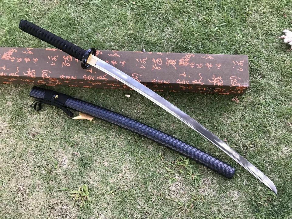 Japanese Samurai Katana Sword | Damascus Folded Steel Full Tang Sharp Blade
