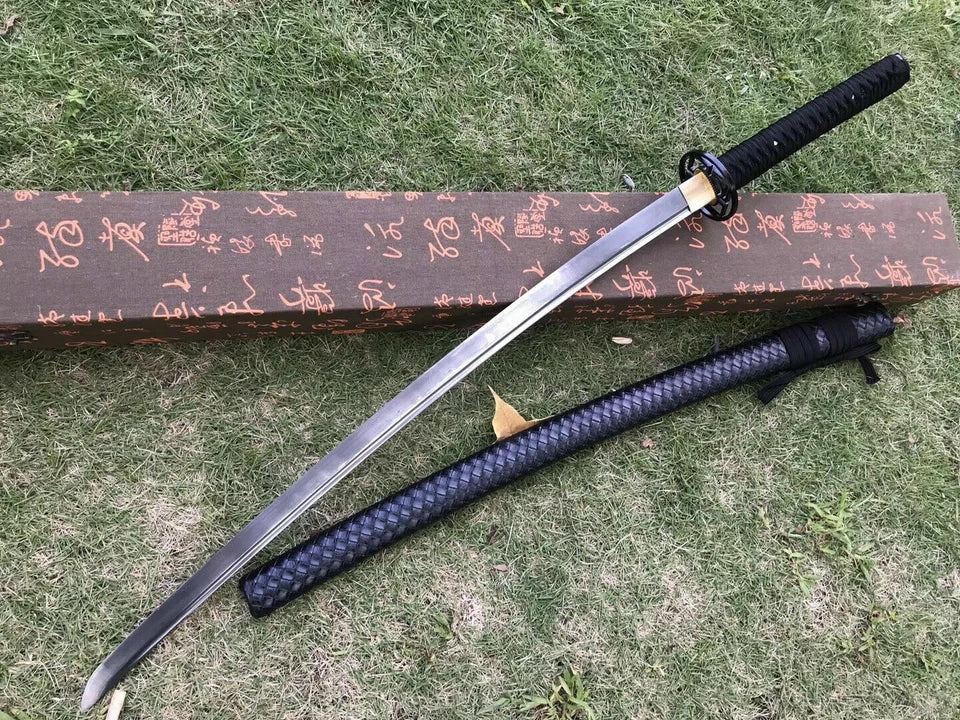 Japanese Samurai Katana Sword | Damascus Folded Steel Full Tang Sharp Blade